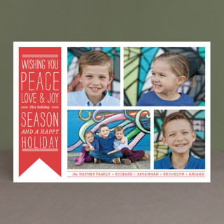 Wish Banner Holiday Photo Cards