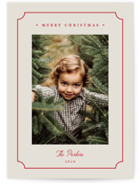 Simple cut out Holiday Photo Cards