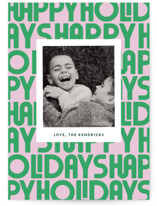 Letters Holiday Photo Cards