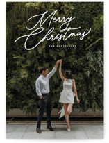Merry Monoline Holiday Photo Cards