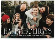 Tipografia Holiday Photo Cards