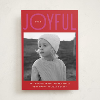 Fun & Bold Type Holiday Photo Cards