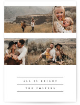 Simple Lines Holiday Photo Cards