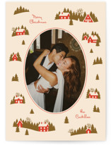 Vintage Village Holiday Photo Cards