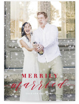 Merrily Married Holiday Photo Cards