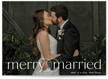 Merry&Married Holiday Photo Cards