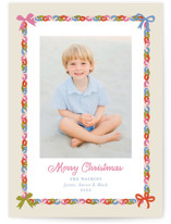 Paperchain Border Holiday Photo Cards