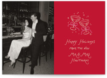 Newlywed Toast Holiday Photo Cards