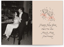 Newlywed Toast Holiday Photo Cards
