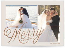 Scripted Merry Holiday Photo Cards