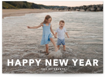 Simple Type Holiday Photo Cards