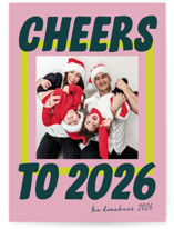 Bold and Bright Holiday Photo Cards