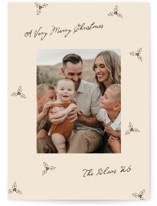Holly Toss Holiday Photo Cards