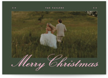 vintage scene Holiday Photo Cards