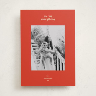 hued mat Holiday Photo Cards