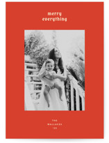 hued mat Holiday Photo Cards