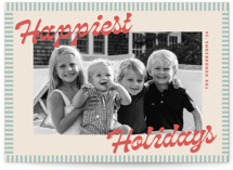 striped delight Holiday Photo Cards