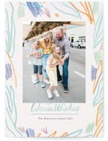 By the sea Holiday Photo Cards