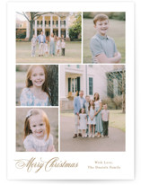 Formal Five Holiday Photo Cards