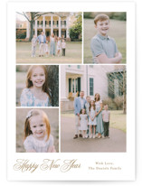 Formal Five Holiday Photo Cards