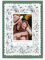 Wonderland Floral Holiday Photo Cards