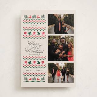 holiday embroidery Holiday Photo Cards