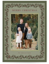 Winter Berry Frame Holiday Photo Cards