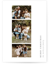 Minimalist Sidebar Holiday Photo Cards