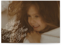 Scripted Note Holiday Photo Cards