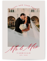 MR. AND MRS. Holiday Photo Cards