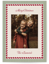Vintage Border Holiday Photo Cards