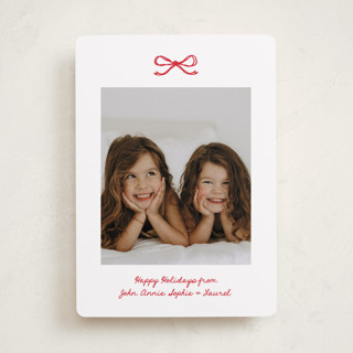 Mini Bow Holiday Photo Cards