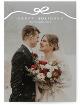 Bow Tied Holiday Photo Cards