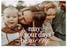 All Merry Days Holiday Photo Cards