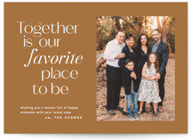 Together is our favourite place Holiday Photo Cards