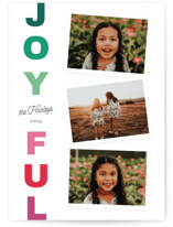 A Rainbow of Joy Holiday Photo Cards