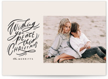 Hand Lettered Wish Holiday Photo Cards