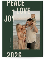 Modern Winter Holiday Photo Cards