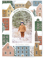 Winter Village Holiday Photo Cards