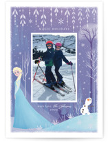Frozen magic holidays Holiday Photo Cards