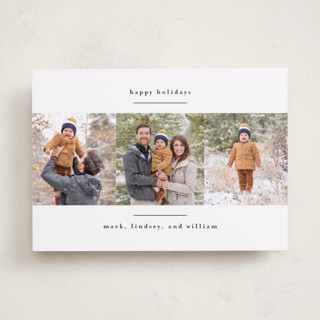 Modern Minimalist Holiday Photo Cards
