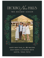 Decking New Halls Holiday Photo Cards