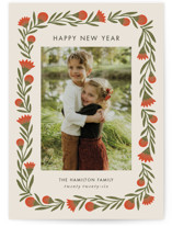 wreath wrap Holiday Photo Cards