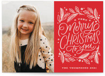 Very Merry Christmas To You Holiday Photo Cards
