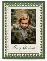 Linocut frame Holiday Photo Cards