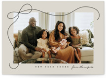 Cascading Bow Holiday Photo Cards