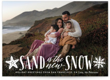 Sand and Snow Holiday Photo Cards