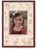 Disney's Mickey Toile Holiday Photo Cards