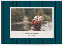 Forest Grid Holiday Photo Cards
