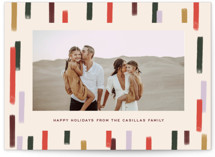 Rhythmic Stripes Holiday Photo Cards
